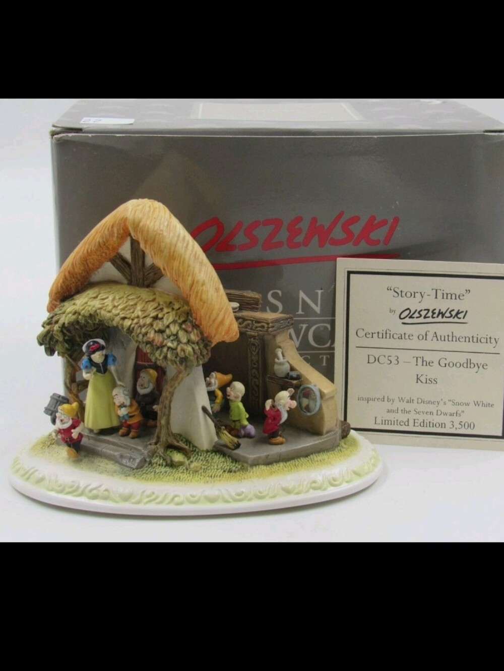 Disney Olszewski limited edition 3500 snow white the good bye kiss figurine